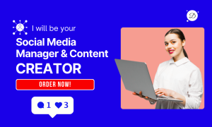 I will be your social media manager and content creator